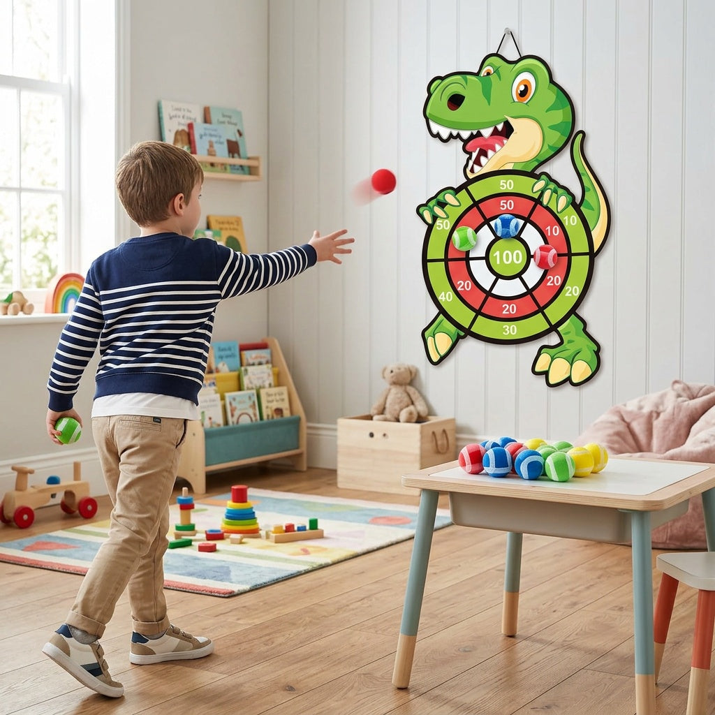 Dinosaur Dart Board Game for Family Fun