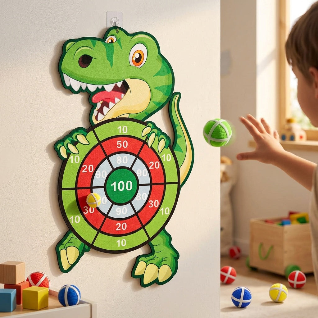 Dinosaur Dart Board Game for Family Fun